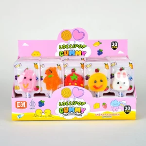 OEM Christmas Candy Craft Lollipop Fruity Gummy Animal Shaped Hard Snacks Bulk-Packed Fun Snacks for Kids Cross-Border Export