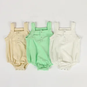 Summer New Fashion Baby Rompers Custom Terry Baby Romper in Stock Onesie