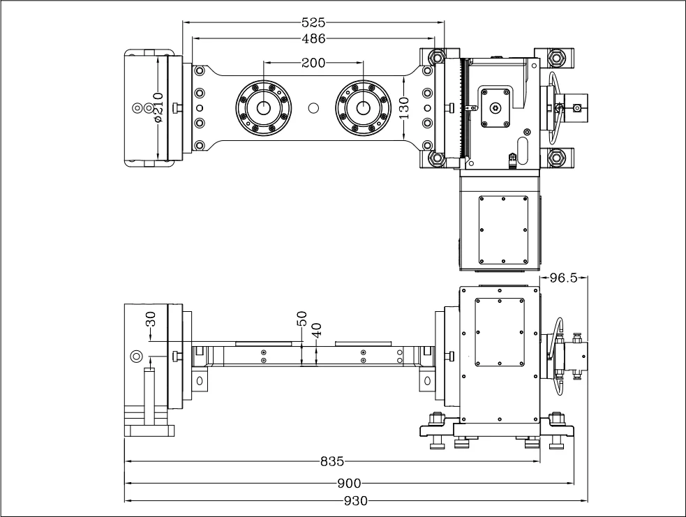 AMF K40-C2 CNC Heavy Machining Pneumatic Chuck Precision Steel MTS ...