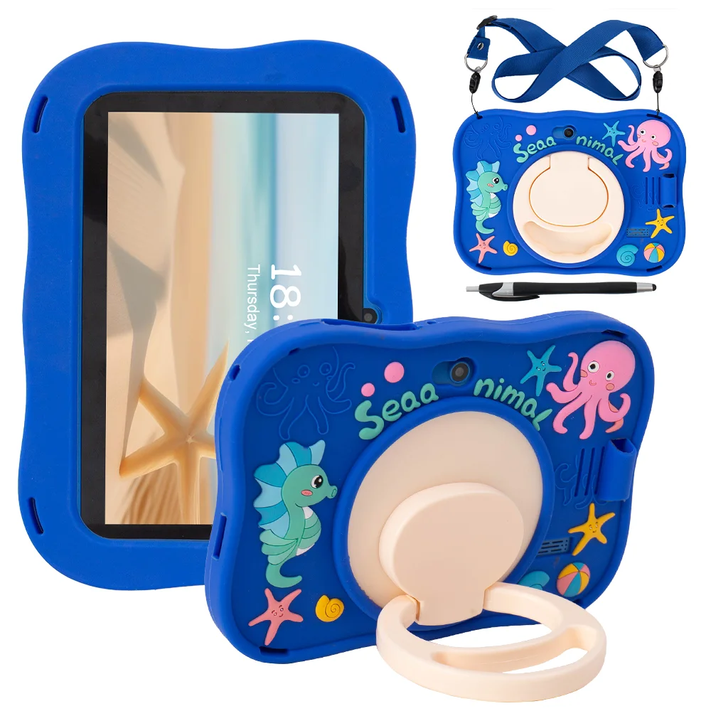 New Design 7 Inch Android Tablet Q88 Model for Kids 32GB Memory 2GB Allwinner Processor Educational Kids Learning Tablet PC