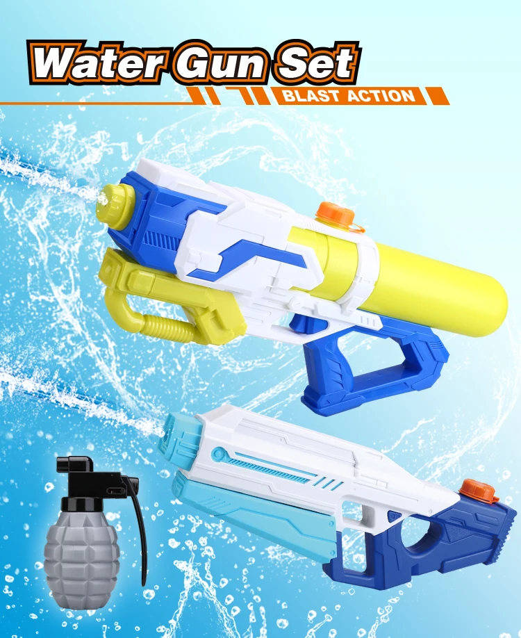 2023 Water Gun Manufacture Air Pressure Water Shooting Gun Toy Plastic