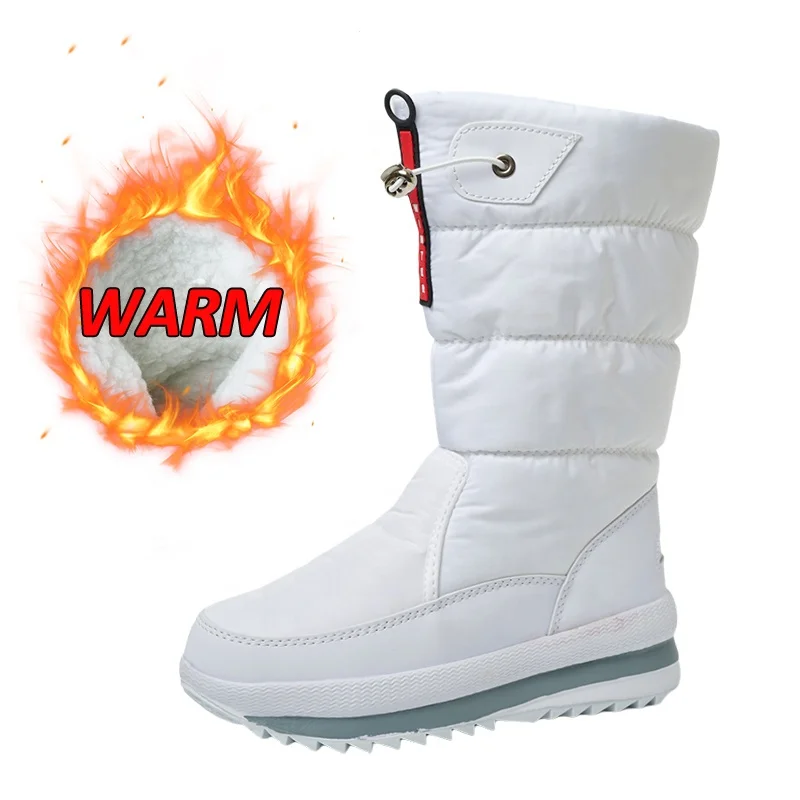 Polar Products Women's Quilted Short Winter Waterproof Snow Boots Fur Lined Water-Resistant Frosty Warm Anti-Slip Boot