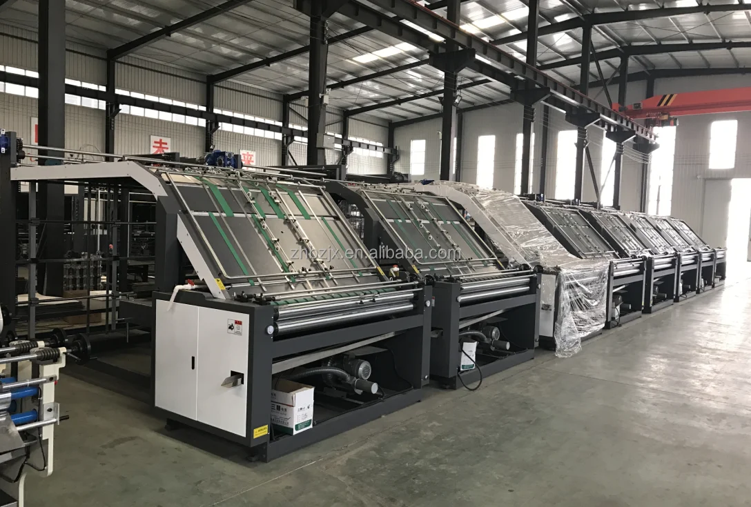 ZHENHUA Boxes Single Face Corrugated Paperboard Laminator Flute Laminating Machine Semi Automatic