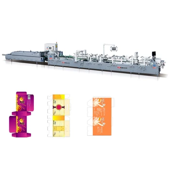 JY-850SG Box Pasting Machine Automatic Folding Carton Box Gluing Machine Trade