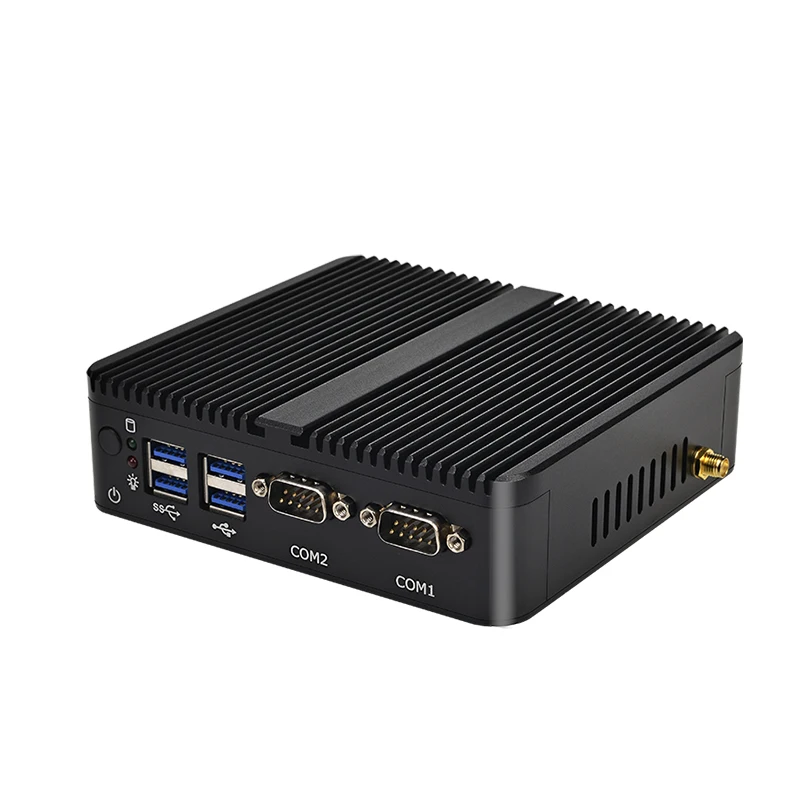 Latest Industrial Mini PC Windows 2 LAN Port Intel J6426/J6412 CPU Wins OS Dual LAN Dual Com Ports Fanless Industrial Mini PC