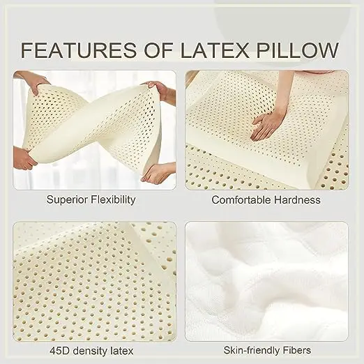 Custom Natural Latex Pillow,Latex Foam Pillows For Sleeping,Medium