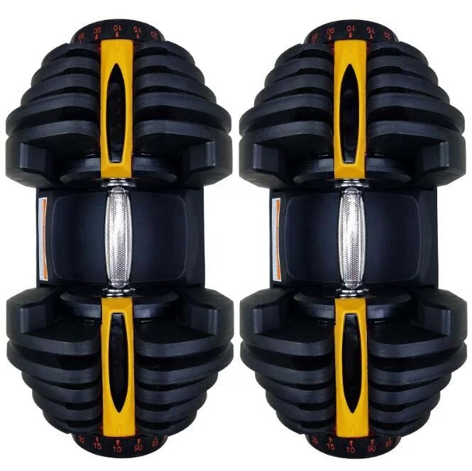 Adjustable Dumbbells 5kg to 40kg Easy Weight Change Dumbbells 17 Weights in 1 Dumbbell Set for Men