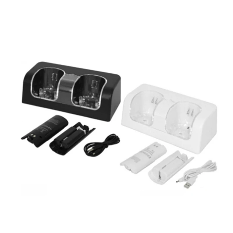 Wii U Accessories 4-Dock Wii Remote Charging Station With 2800mAh