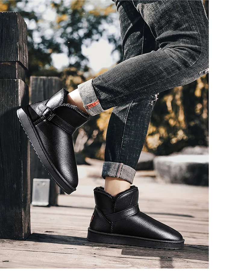 Botas de nieve para hombre Botas de invierno Cálidas Botas antihorraculares  para hombre Botas de algodón frío comprar a buen precio — entrega gratuita,  reseñas reales con fotos — Joom