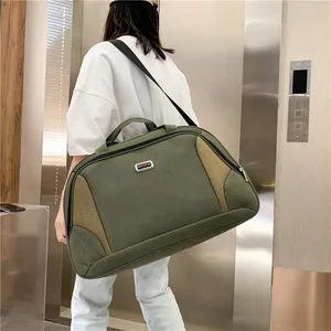 Multi Functional Short Distance Contrasting Color Splicing Large Capacity Single Shoulder Crossbody Hand Held Travel Luggage Bag