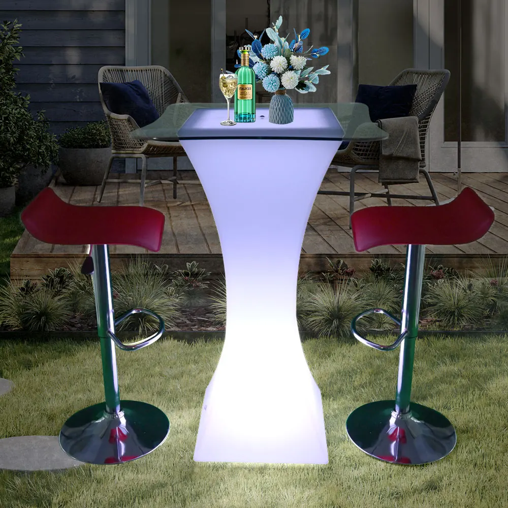 カクテルテーブルLEDカクテルバーテーブルライトアップバー