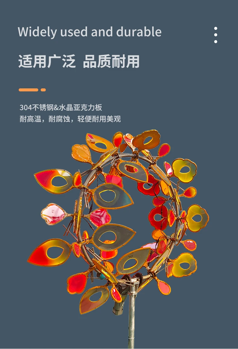 Zen Garden Spinner Wind Sculpture Magic Metal Sculpture