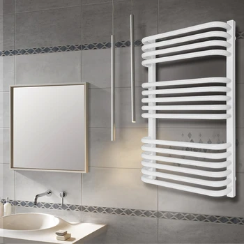 Modern Ladder Style Towel Warmer in Mild Steel White/Black/Grey Powder Coated Surface with Efficient Hydronic Heating New Design