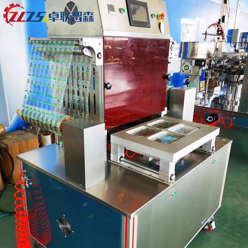Ss304 Semi Automatic Map Sealer Food Tray Sealing Machine