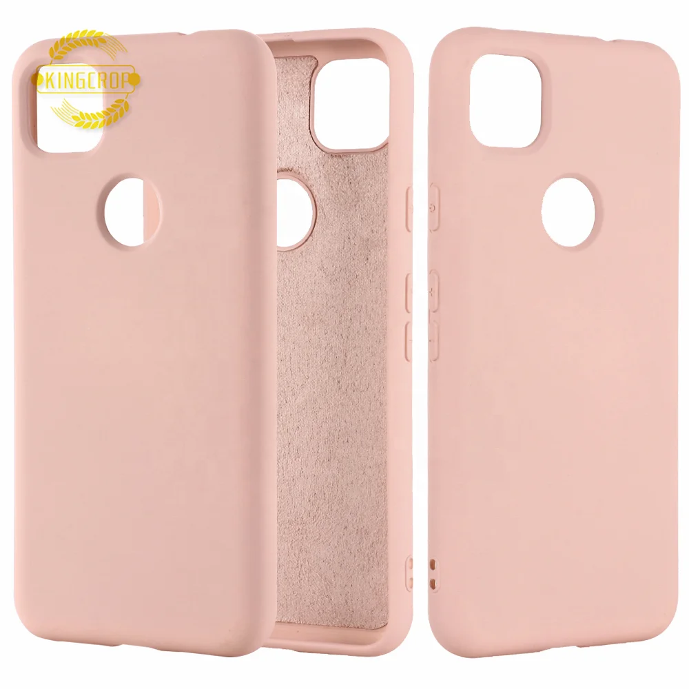 Liquid Silicone Case For Google Pixel 4a Soft Gel Rubber Protective Cover