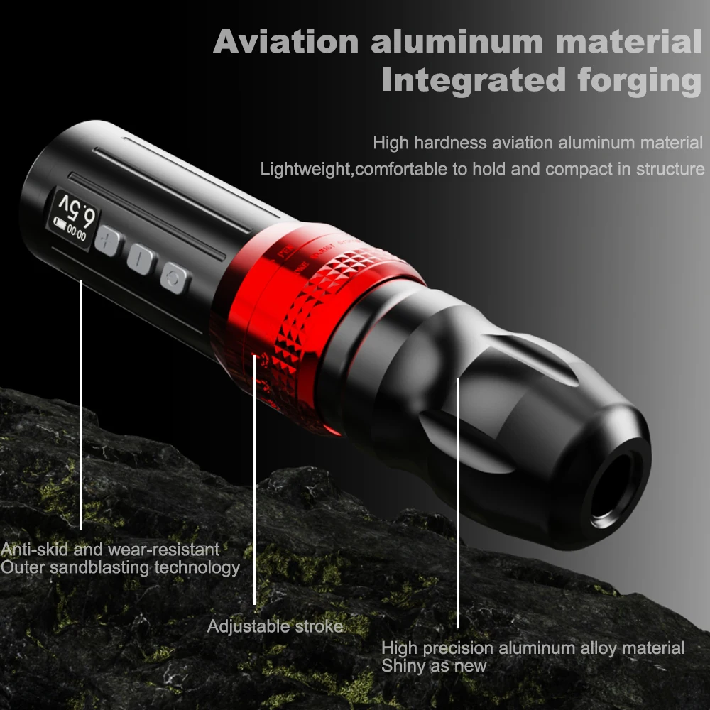 BIGWASP Adjustable High Quality Multifunction Tattoo Wireless Pen for Body Art