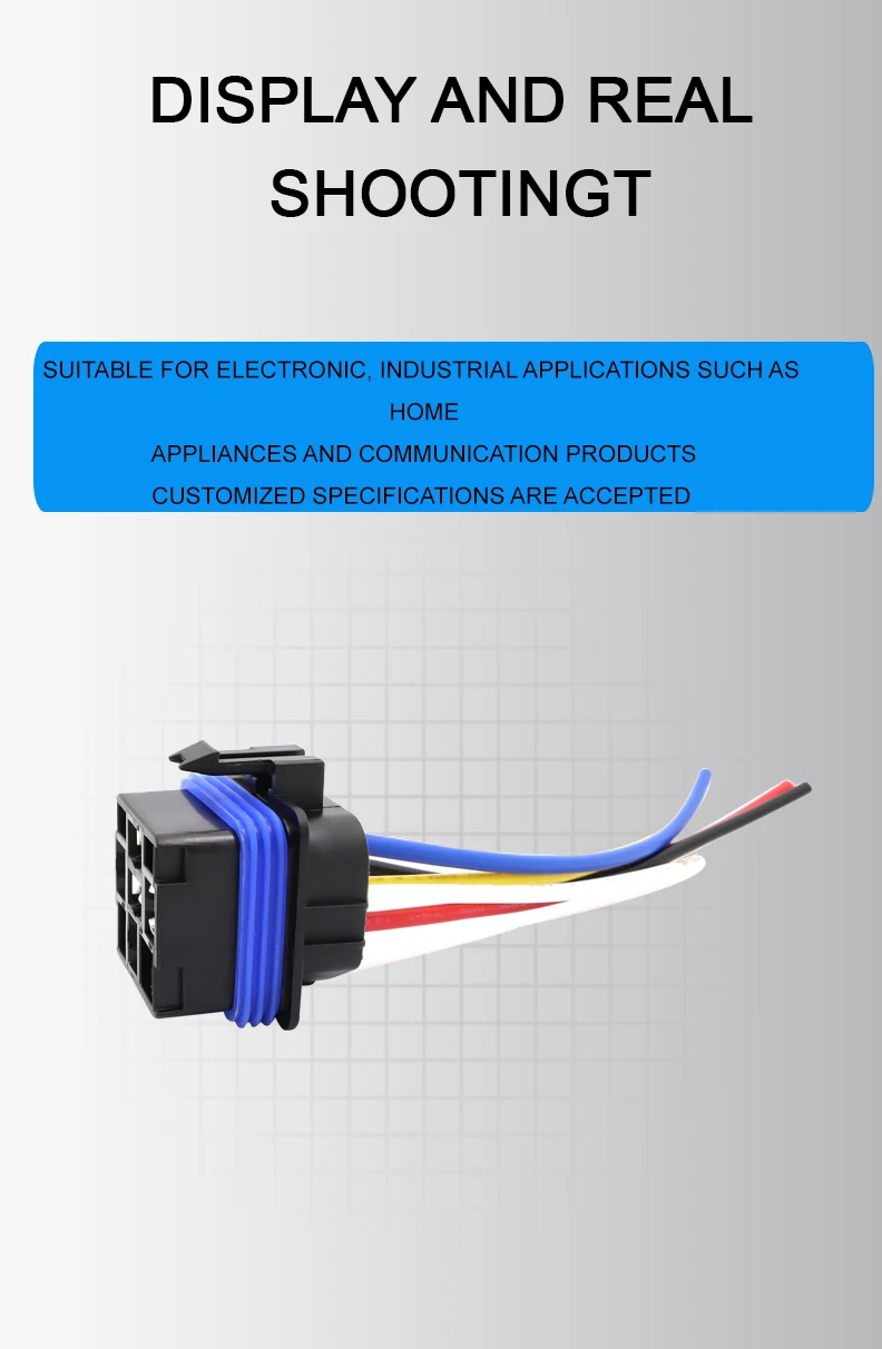 Auto Relay Socket 5 Pin 24V 12V 40A - Waterproof & Reliable
