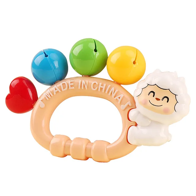 Lovely rattle shaking bells toy set for kids rattle sounds hand play toys sounds attract babies attention toys