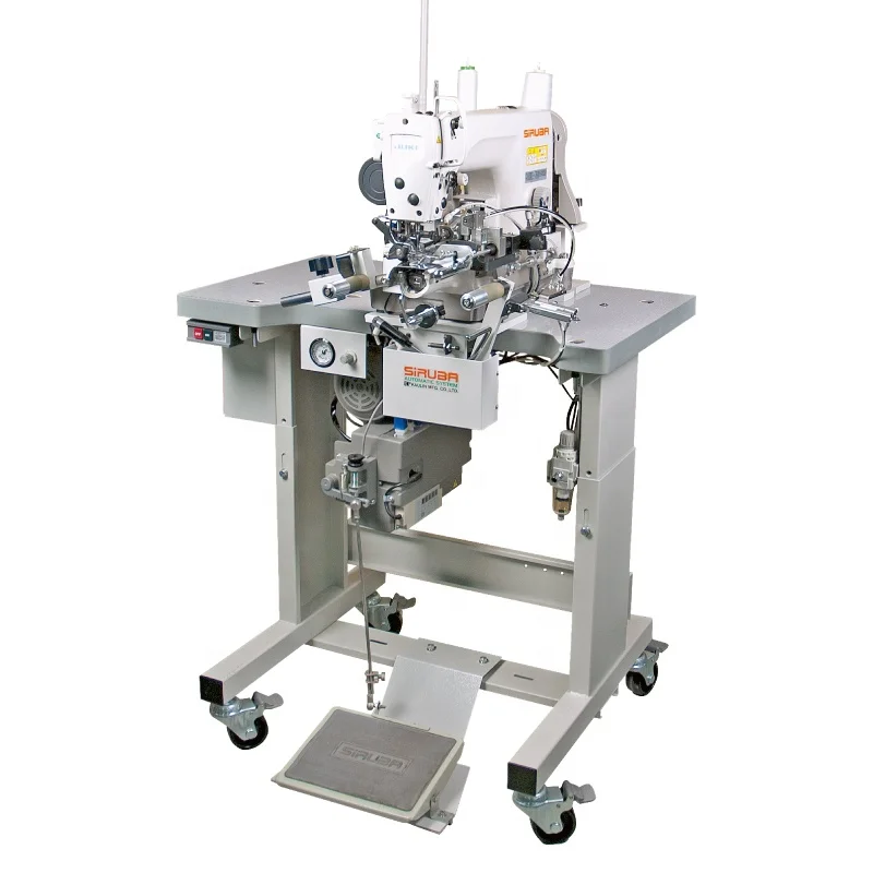 SiRUBA Automatic Jeans Bottom Hemming Machine Designed to Roll up the Bottom of the Legs of Jeans Trousers
