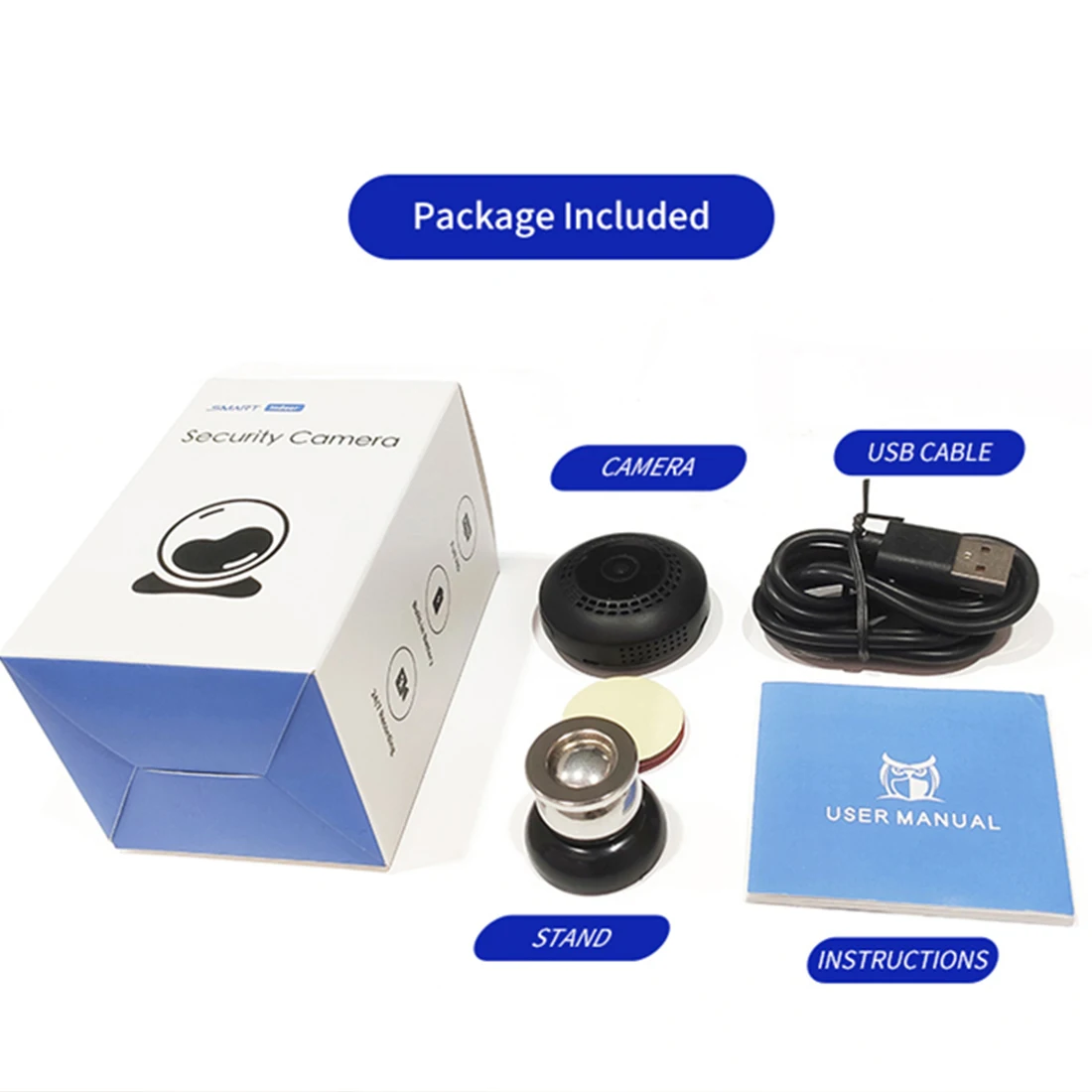 Network  Security Cctv C2t Mini Wifi Camera 1080p Hd Wireless Small Mini Home Camera Security System