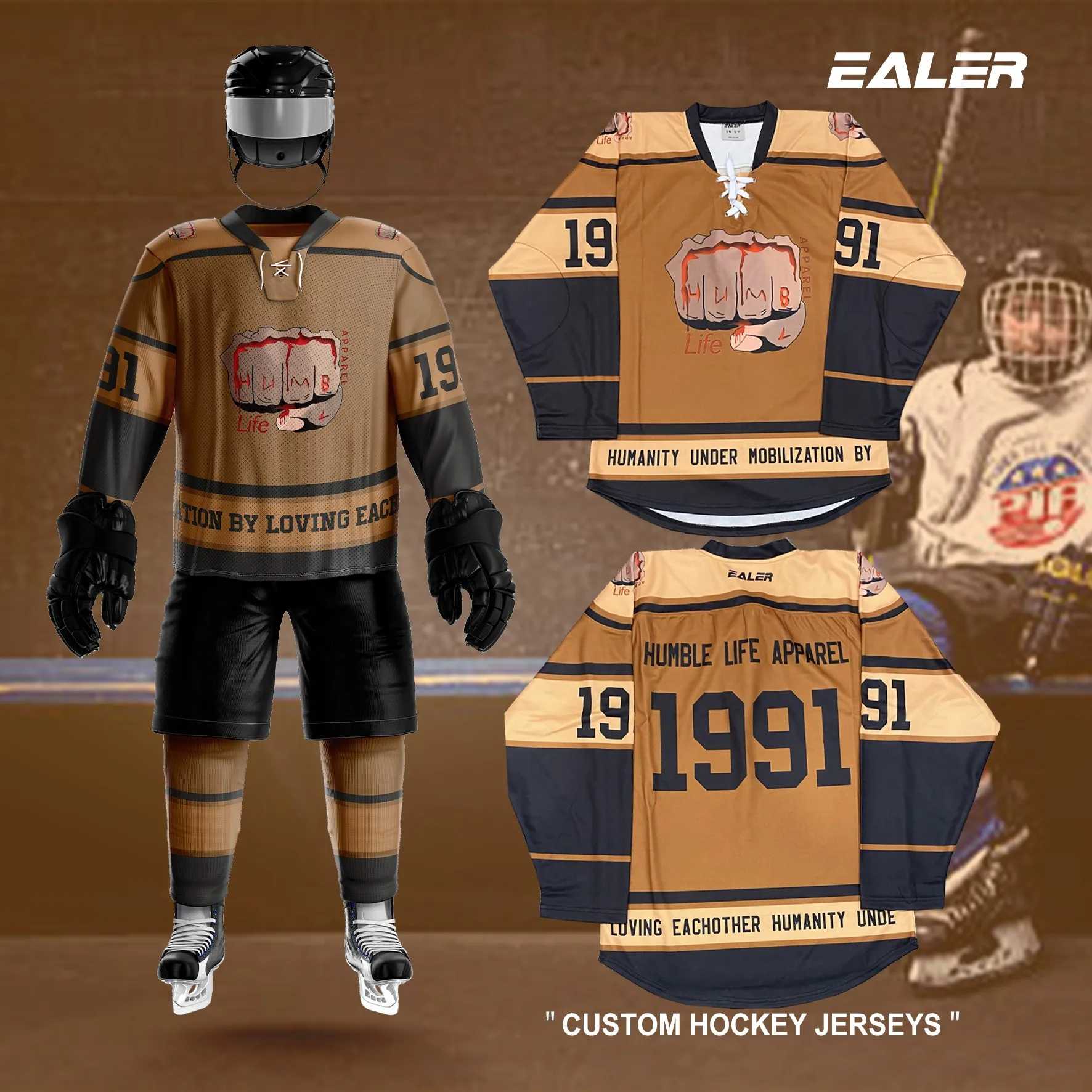 Wholesale custom cheap college hockey jerseys funny team set hockey jerseys  From m.