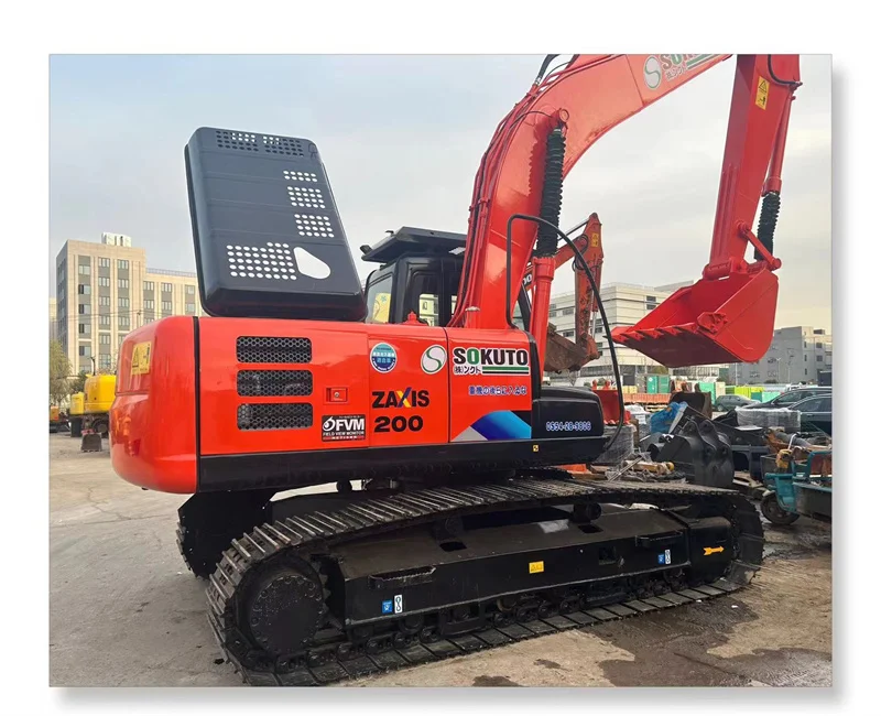 Used Original Hitachi Zx200 Excavator Zaxis200 Crawler Excavator Construction Machines Diggers