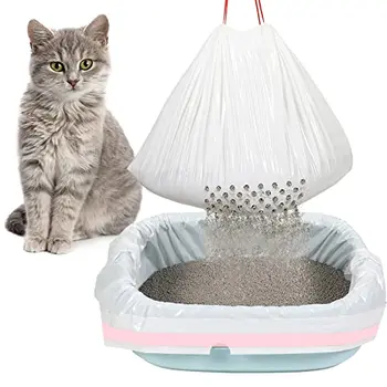 Durable Cat Litter Bag Heavy Duty Cat Litter Box Liners Perforated Cat Litter Sandbag