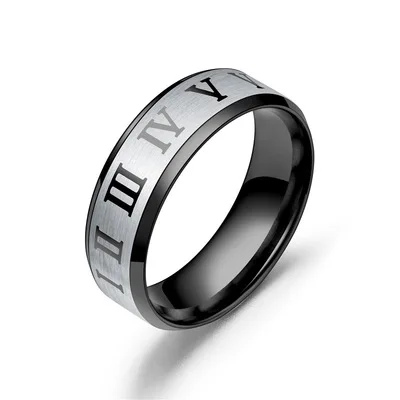 High Quality Spinner Ring Roman Digital Ring Stainless Steel Ring for Women Man