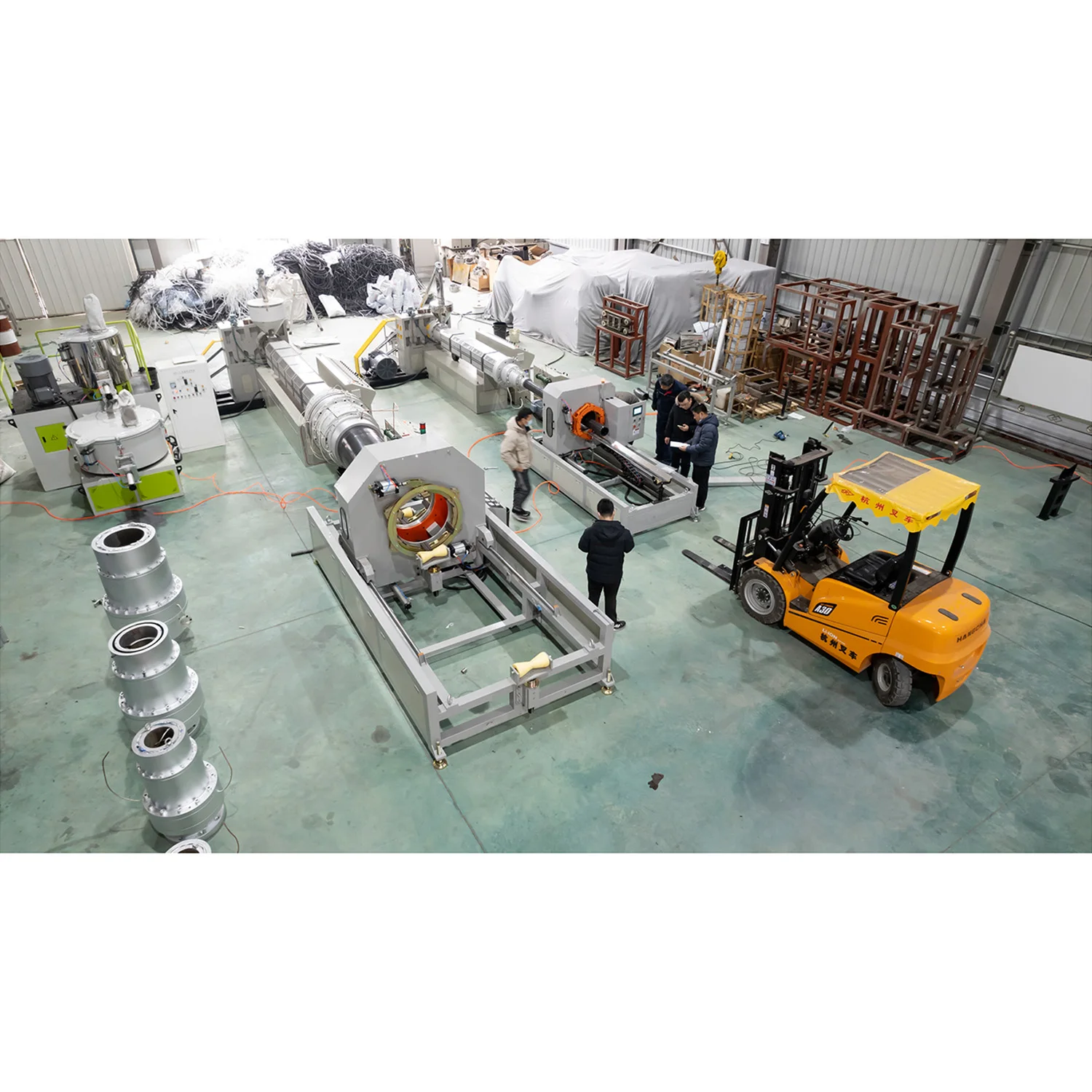HWYAA High Output UHMWPE Extruder for UHMWPE Pipe bar Priofile Sheet  Extrusion Machine