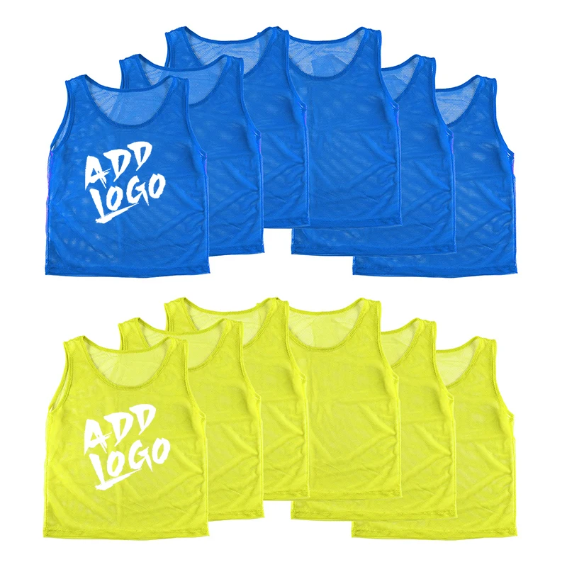 Wholesale Numbered 100%polyester Mesh Soccer Training Sports Vest Bibs ...