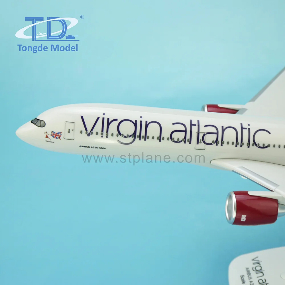 Virgin Atlantic A350-1000 Scale 1/200 37cm Plastic Airplane Model ...