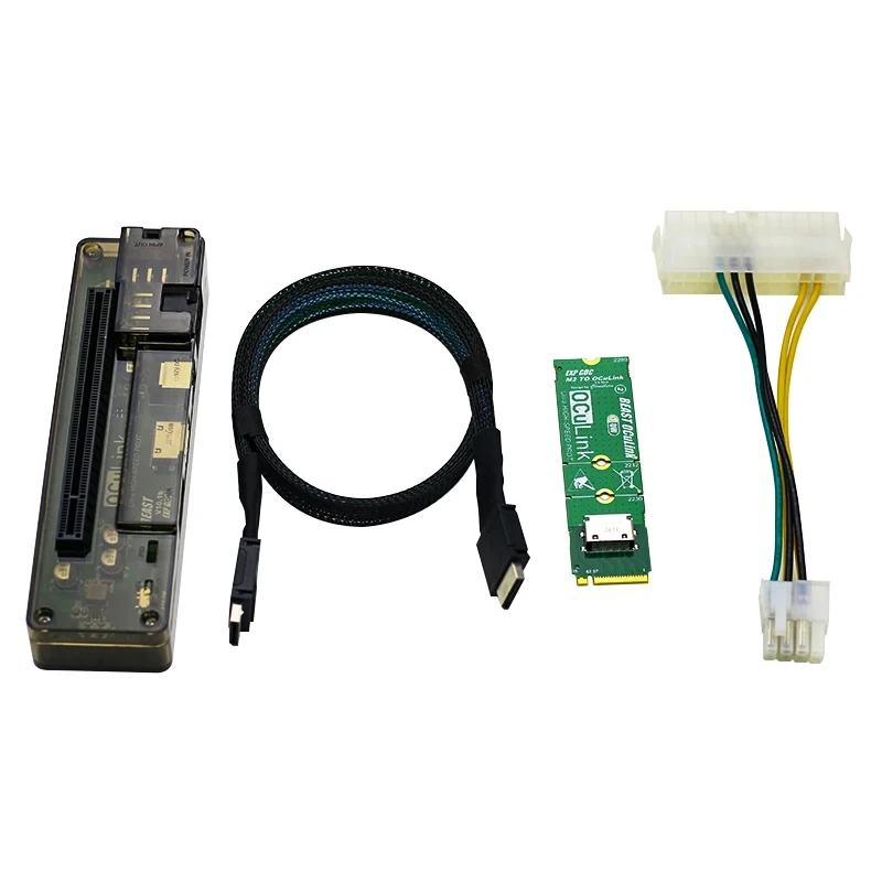Dock Station GPU Esterna Oculink, Mini Enclosure EGPU 64 Bit Con Interfaccia PCIE X16, Supporta Alimentatori ATX E SFX Standard, Per Laptop E PC Con Porta Oculink, Gioco E Lavoro Pesante, Nero