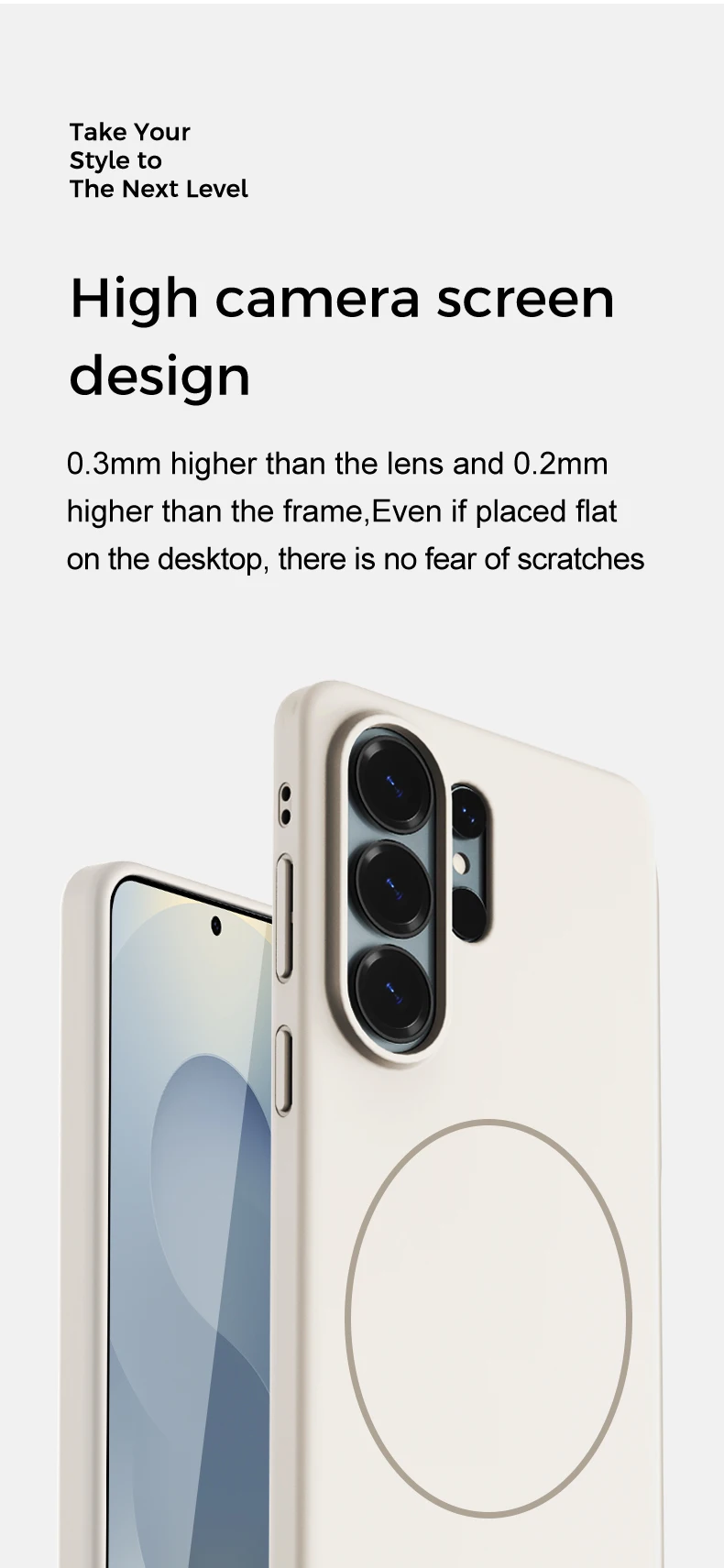 product tpupc phone case with shockproof anti scratch frosted phone bumper wireless charging phone case for samsung s26 ultra-7