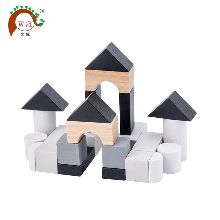 
 Модные детские деревянные строительные блоки, популярные деревянные блоки, строительные игрушки  