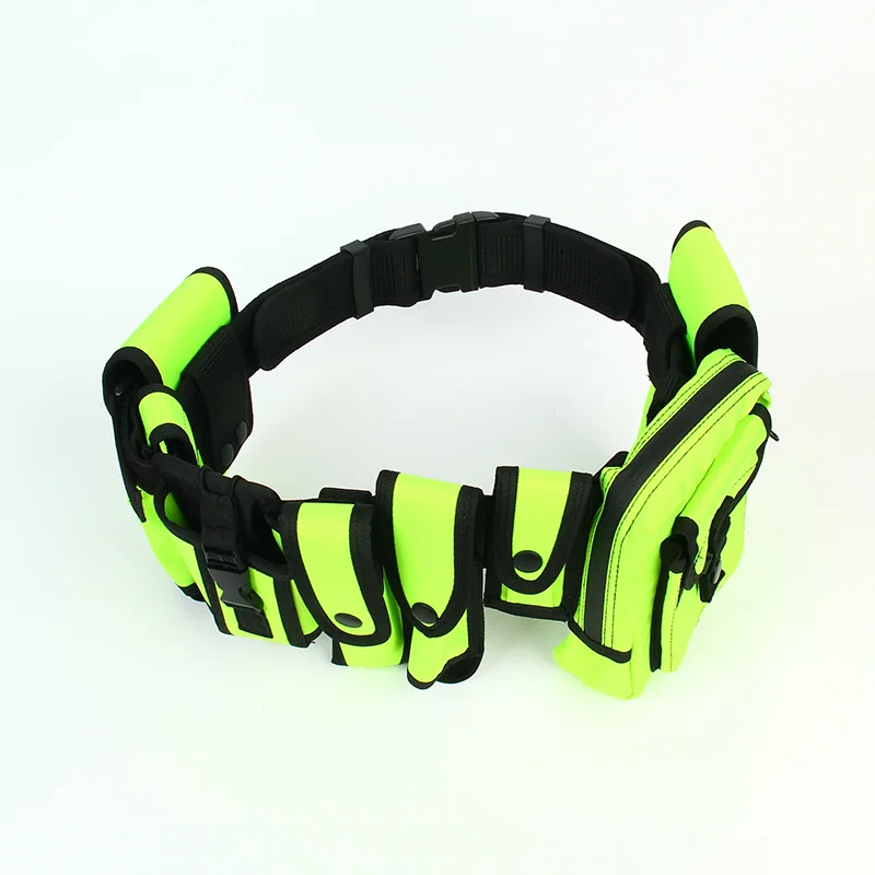 Lightweight Durable Waterproof Multi Functional Belt Eight Piece Security Equipment Patrol Nylon Oxford Canvas Belt