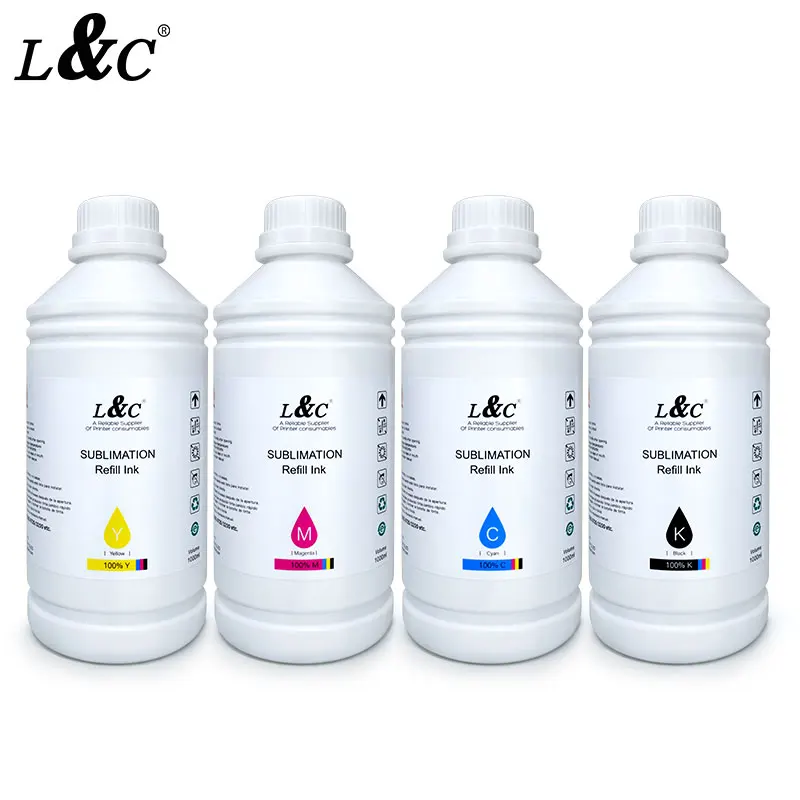Vivid Color Digital Textile  Heat Transfer Tinta Dye Sublimation Ink  for Epson Eco-tank Workforce Printer