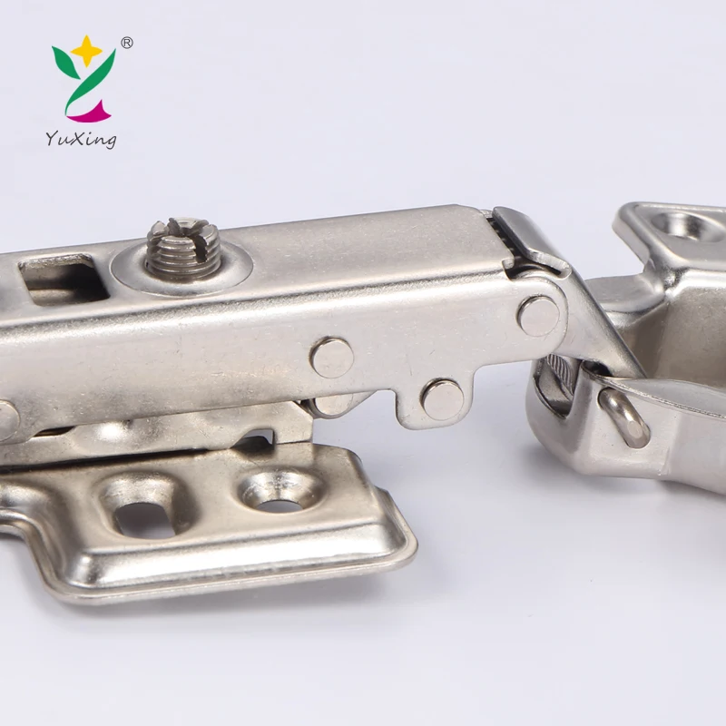 YUXING Furniture Fittings Open Self Closing Auto Hinge Clip on Kitchen Cabinet Door Hinges for Closet