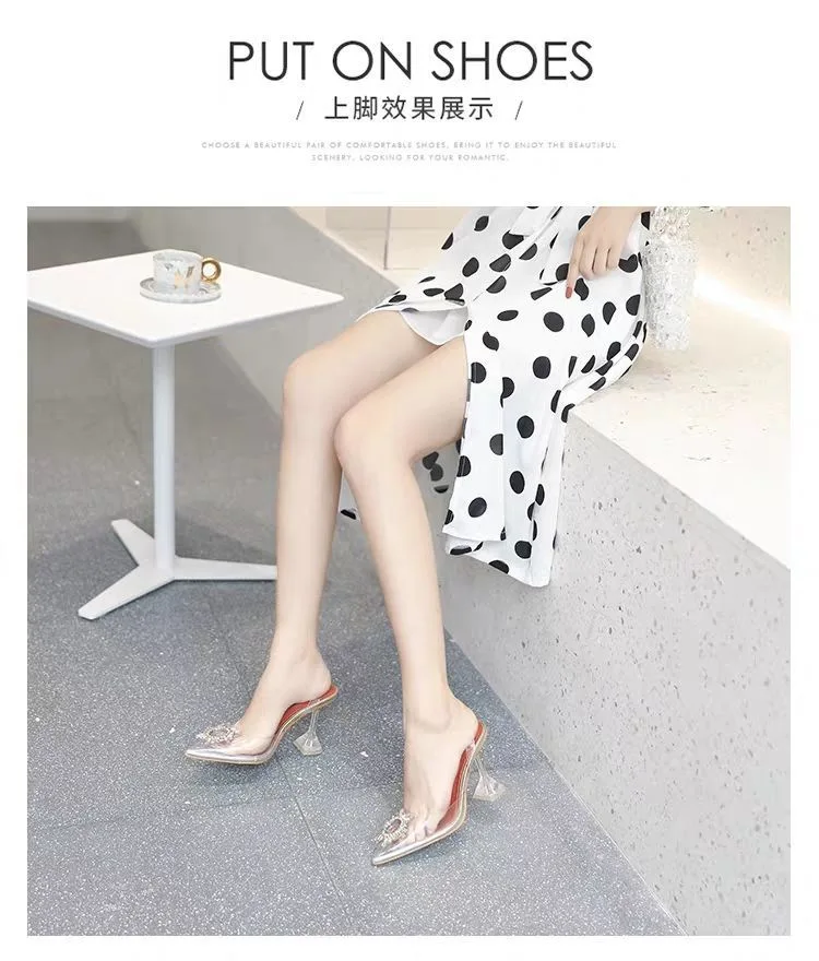 Rubber Women Transparent Sandal Ladies Dress Shoes Party Fashion New ...