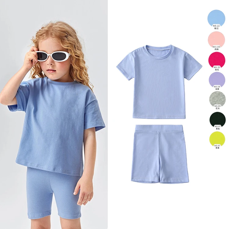 Kids Little Girls Sweatsuit Clothings Cycling Wear Outfit Two Piece