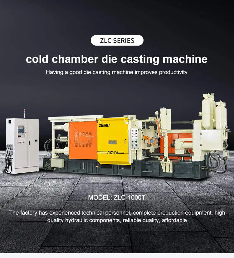 Zhenli Factory High Efficiency Metal Casting Machinery Aluminum Cookware Set Die Casting Machine 1000T supplier