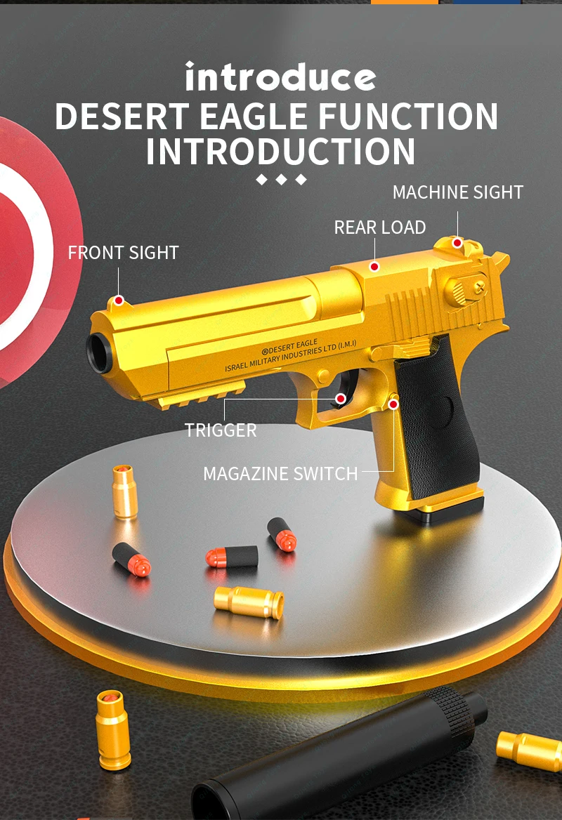 Qilong Outdoor Indoor Manual Loading Airsoft Bullet Pistol Gun Toy ...