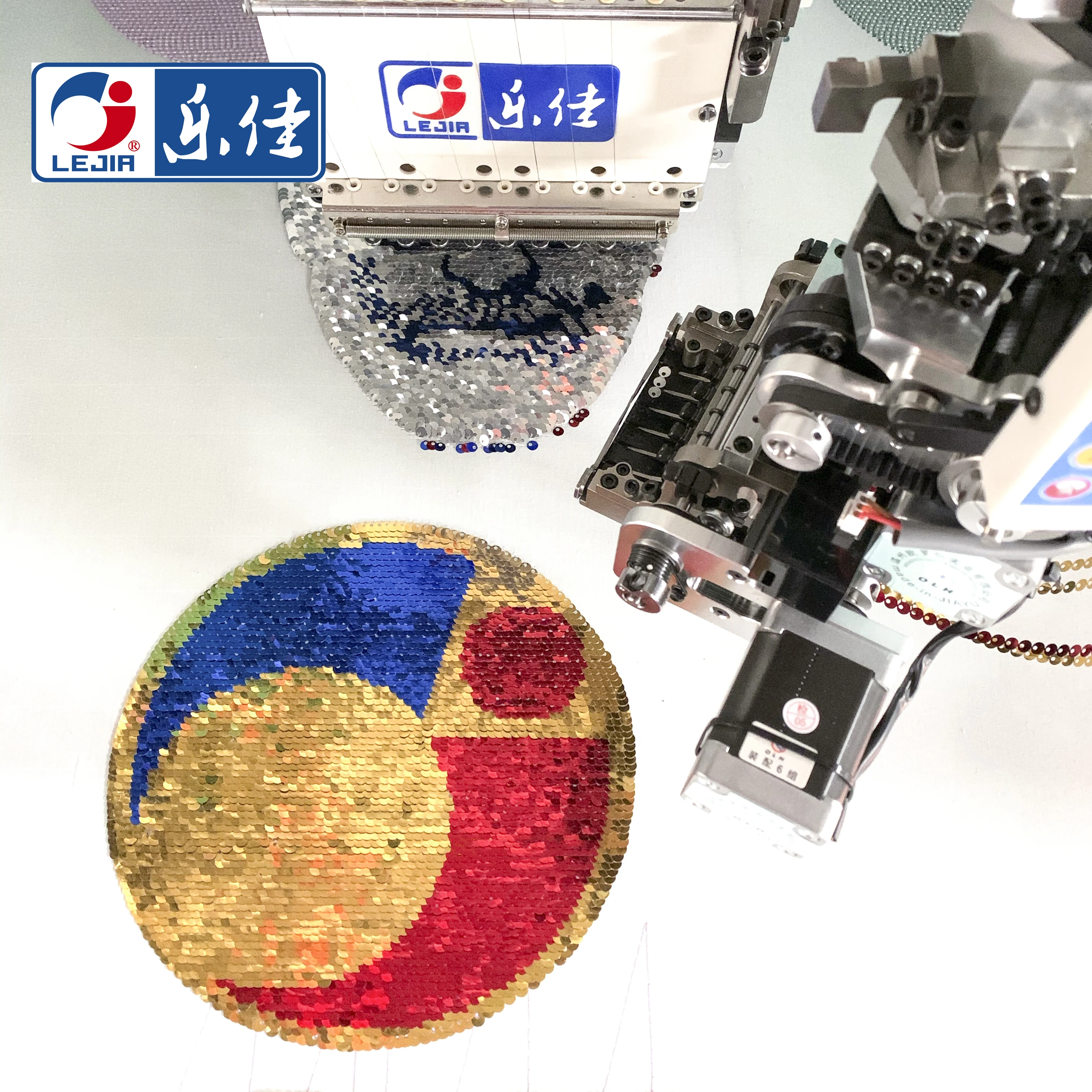 Lejia Sequins Computerized  High Speed Cheap Embroidery Machines