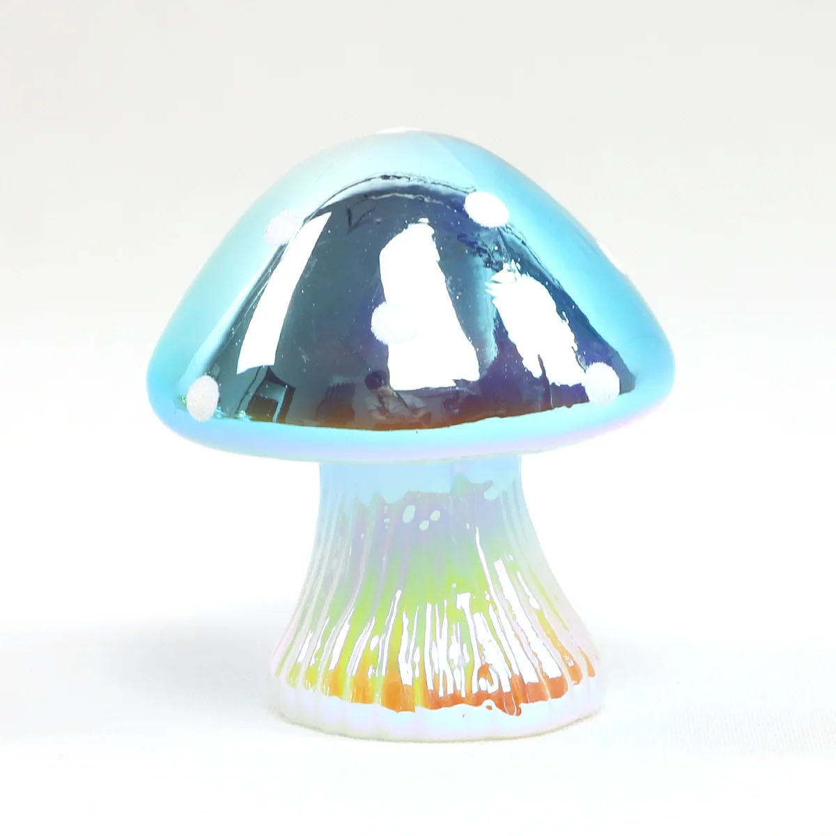 New Design Battery Operated Mushroom-shaped Lamp Glass LED Table Lamp