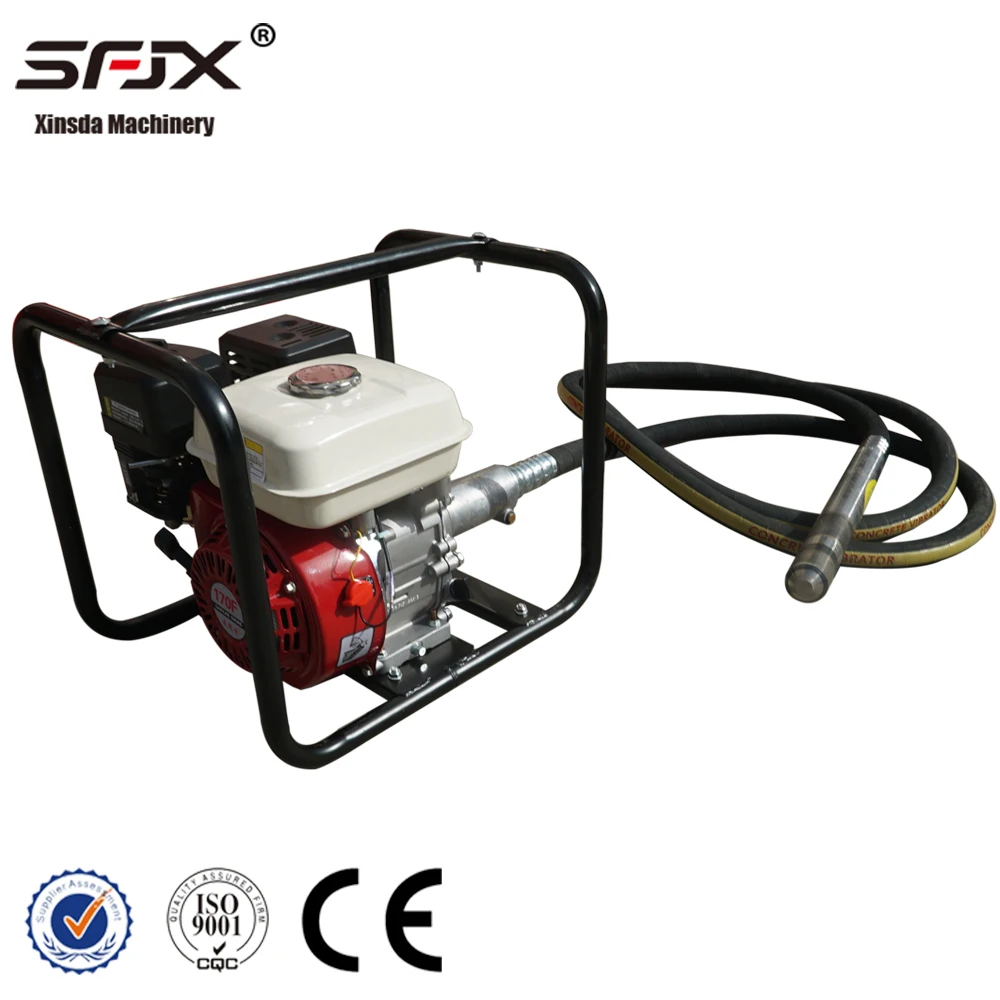 Frame Type 6.5hp Gasoline Engine Concrete Vibrator