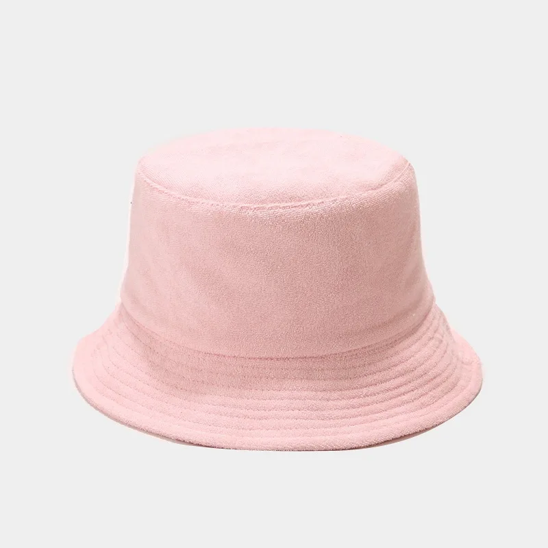 High Quality Customized Plain Cotton Blank Terry Cloth Towel Bucket Hat