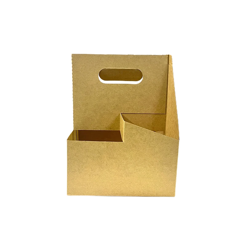 Hot Selling Paper Cup Holder Tray 4 Pack Cup Holder Paper Coffee Cup