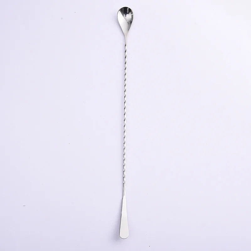 Customizable Stainless Steel Fine Thread Bar Spoon Bar Mixing Long Handle Spoon