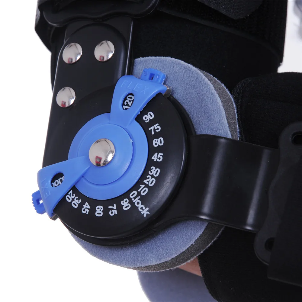 Adjustable Hinged Rom Elbow Support Brace For Post Op Fracture Medical