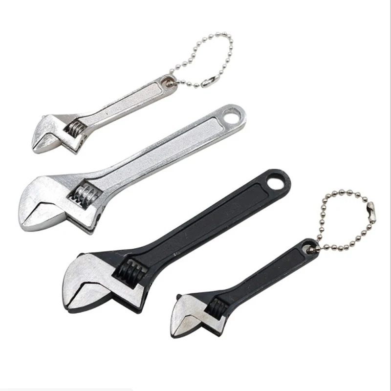 4" 100mm Mini Adjustable Spanner Wrench Small Hand Tool Professional Portable 