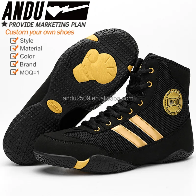 Adults Kids Professional Boxing Wrestling Fighting Weightlift Shoes